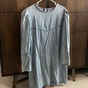 Zara 80s denim dress